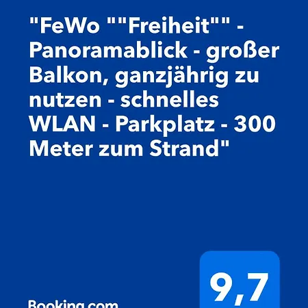 Panoramablick Ostsee & Binnensee - Balkon - Stilvoll - Schnelles Wlan - Parkplatz - 'freiheit'